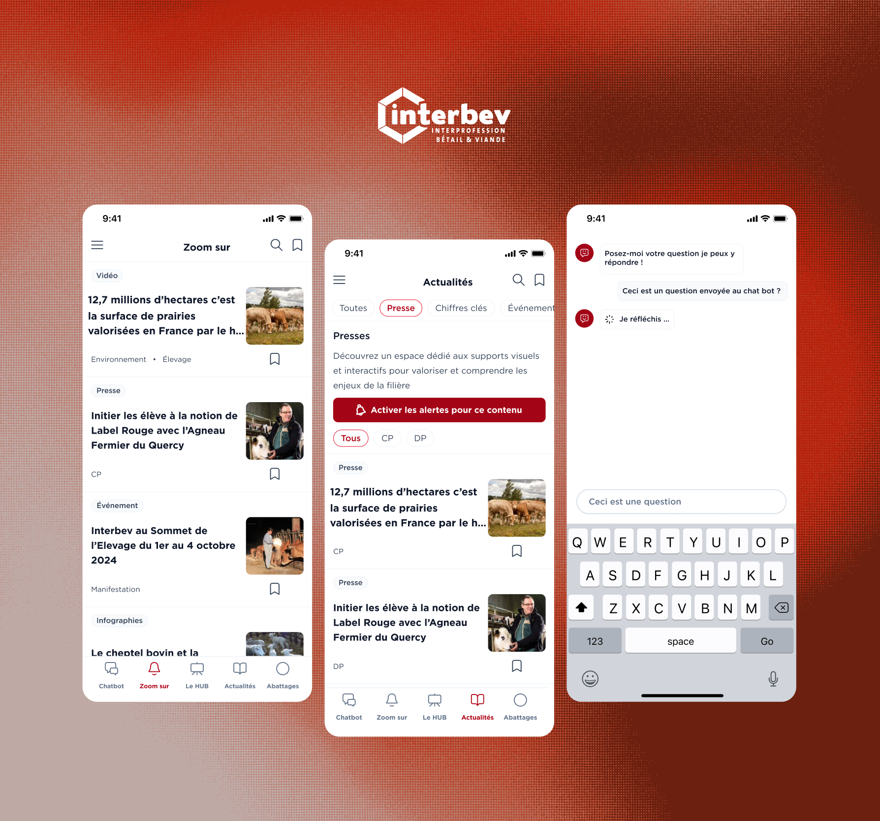 Interbev — l'application mobile de la filière élevage et viande, et son assistant IA