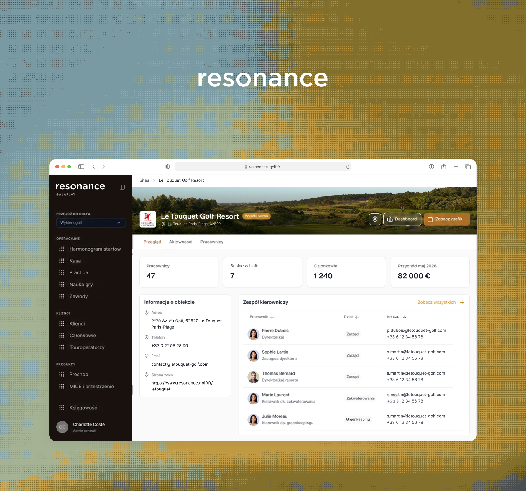 Résonance Golf Collection Logo