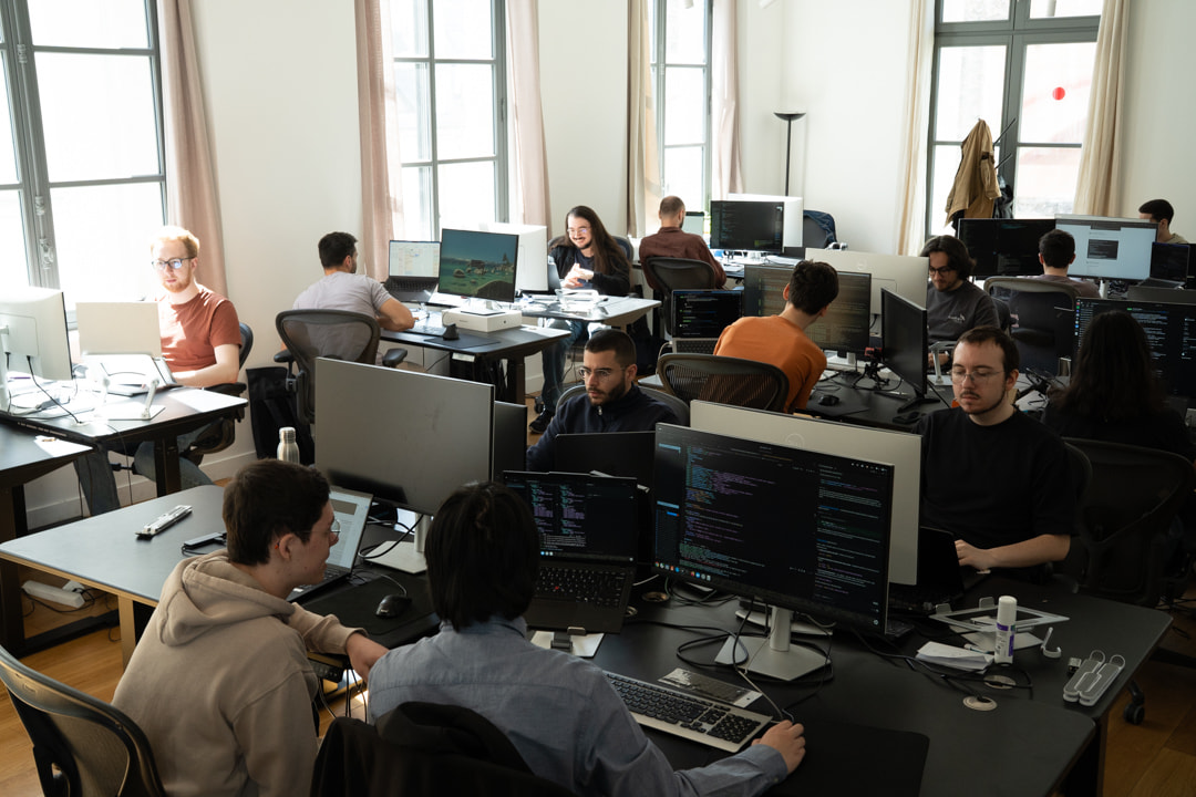 L'open space de Galadrim, les équipes au travail