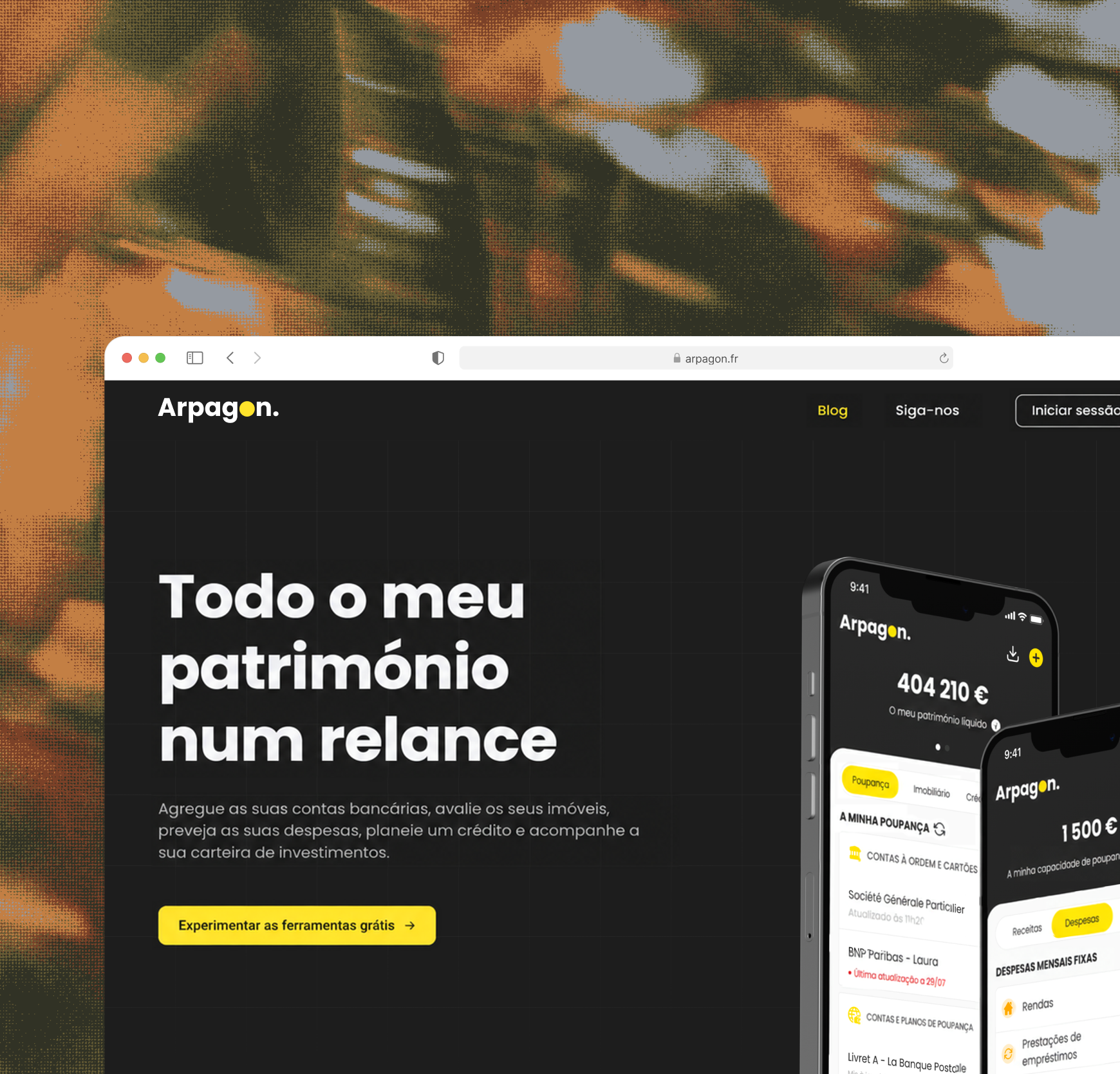 Arpagon - dashboard de gestão patrimonial