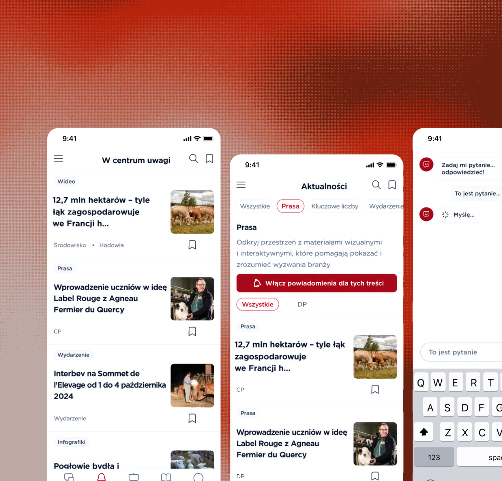 Interbev – aplikacja mobilna branży hodowlanej i mięsnej z asystentem AI